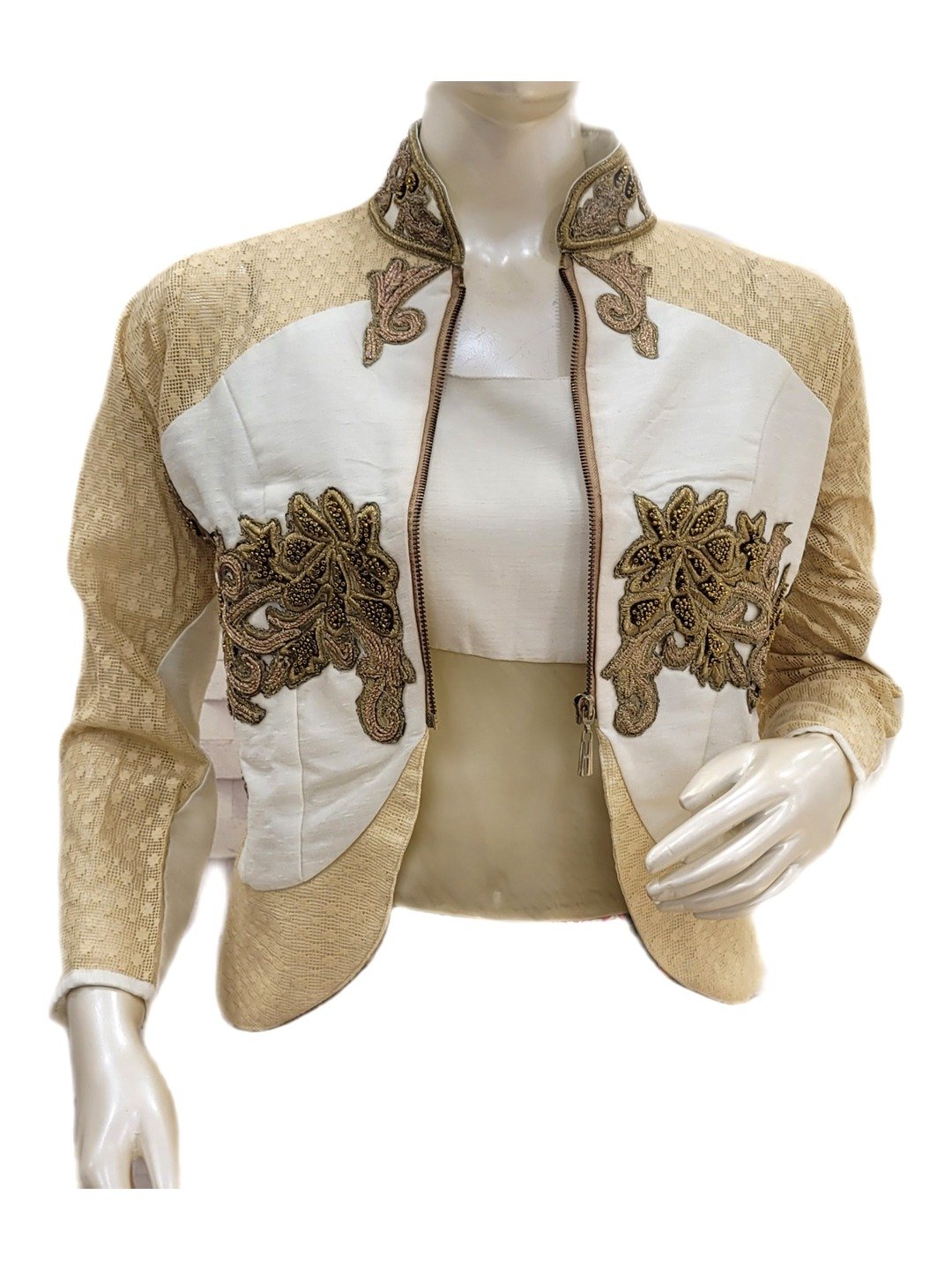 DESIGNER BEIGE FLORAL INDOWESTERN