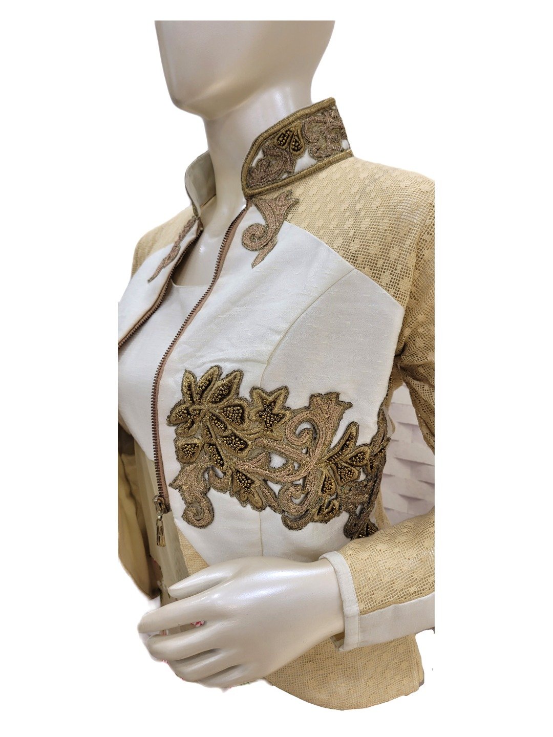 DESIGNER BEIGE FLORAL INDOWESTERN