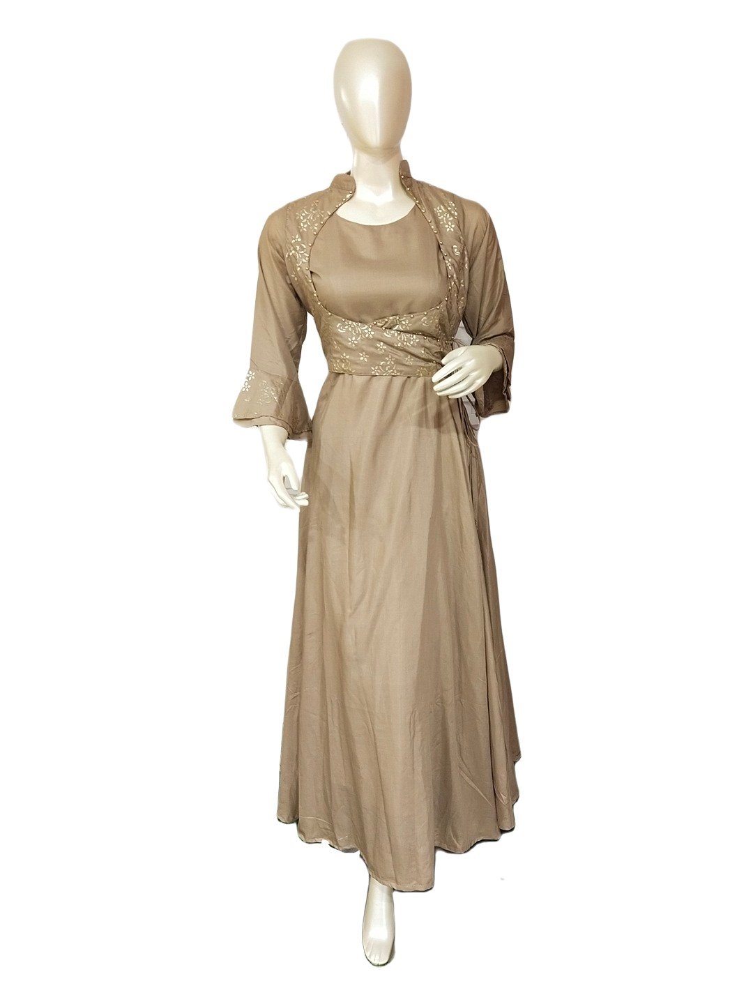 STYLISH GRAY ANGARAKHA GOWN