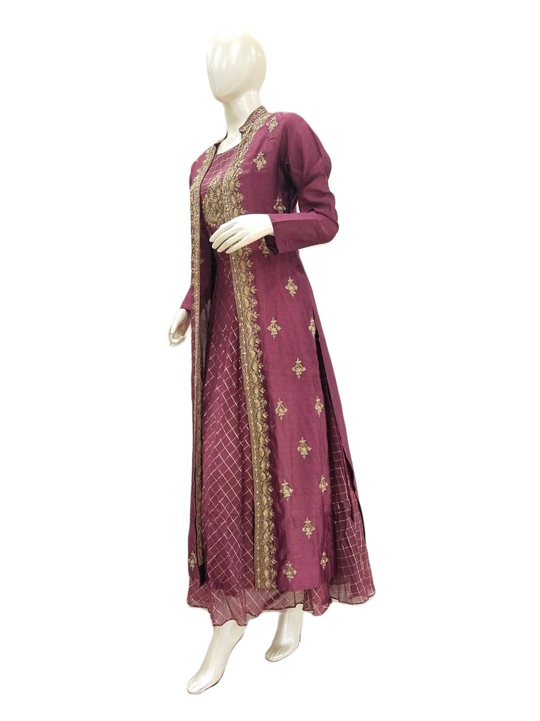 ORNATE PURPLE 2PC INDOWESTERN